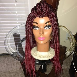 Large box braid wig